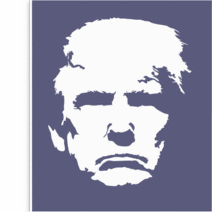 Sticker Silhouette simple TRUMP