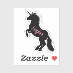 Sticker Silhouette Unicorne