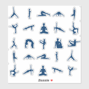 Sticker Silhouette Yoga Pose Thunder_Cove