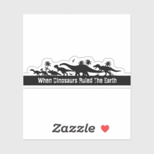 Sticker Silhouettes de dinosaures