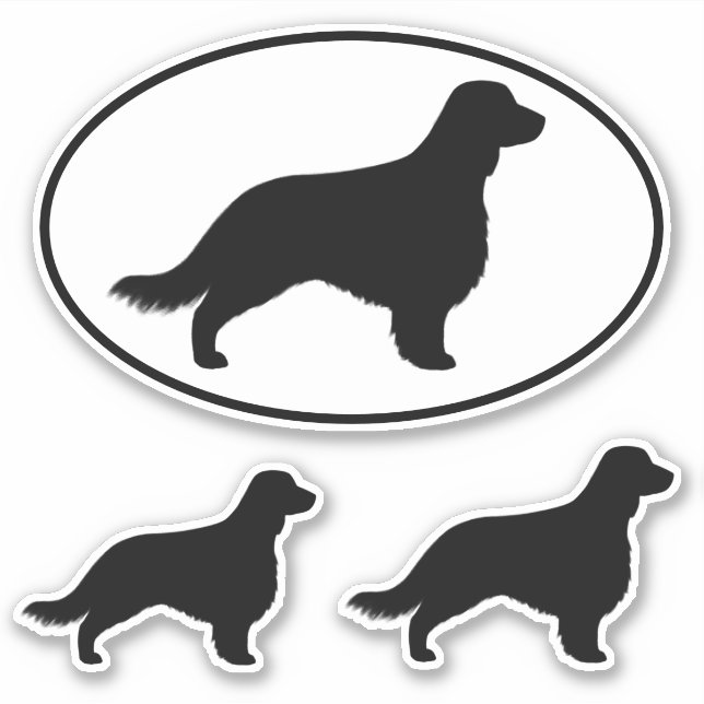 Sticker Silhouettes de springer spaniel de Gallois avec la (Devant)