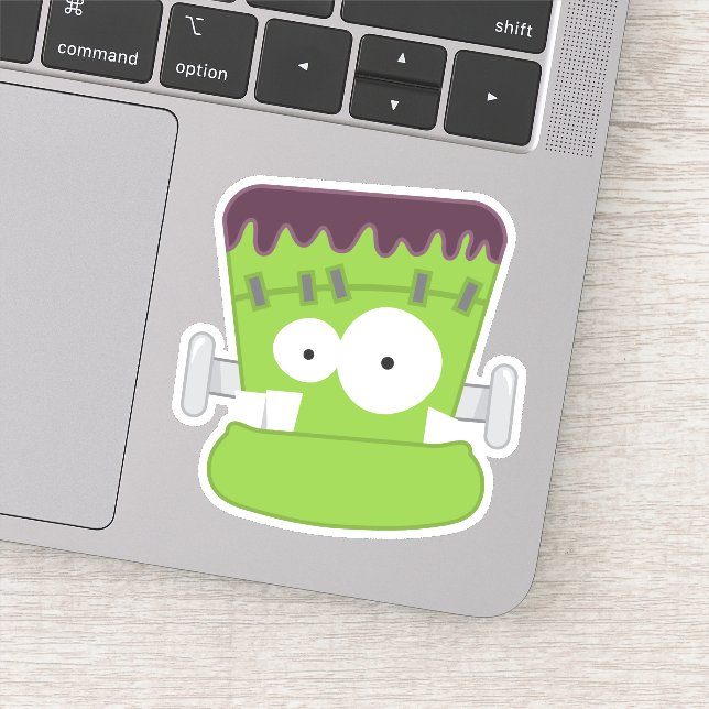 Sticker Silly Goofy Le visage monstre de Frankenstein (Détail)