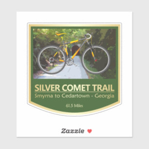 Sticker Silver Comet Trail (vélo2)