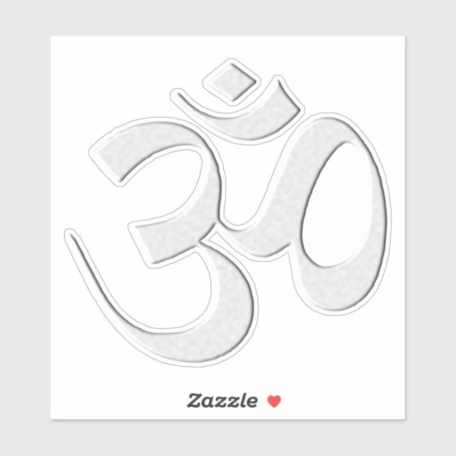 Sticker Silver Om  (Feuille)
