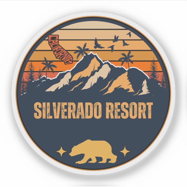 Sticker Silverado Resort, Californie (Devant)