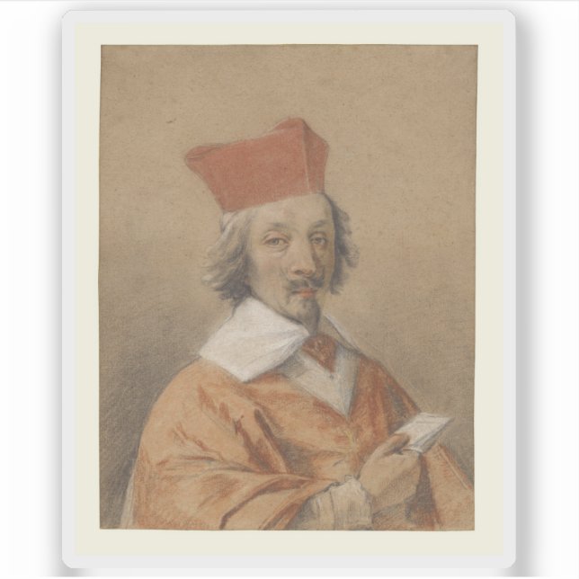 Sticker Simon Vouet - Portrait d'Armand-Jean du Plessis (Devant)