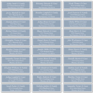 Sticker Simple Elegant Moderne Mariage Nom d'hôte Adresse
