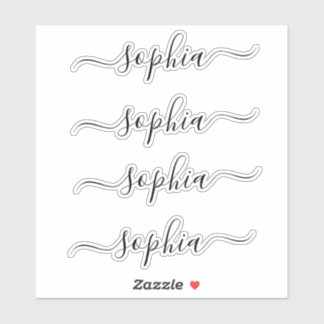 Sticker Simple élégant Nom de script moderne