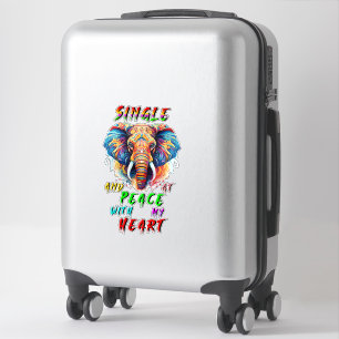 Sticker Simple Et En Paix Avec Mon Coeur
