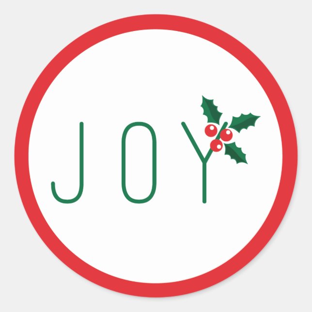 Sticker simple Joie Holiday (Devant)