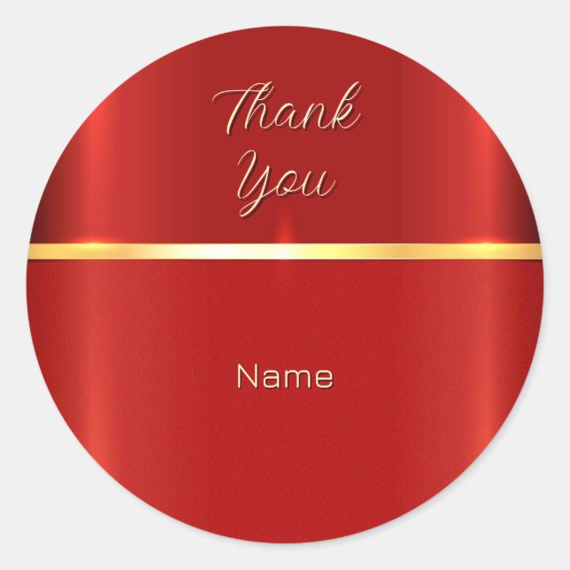 Sticker simple rouge (Devant)