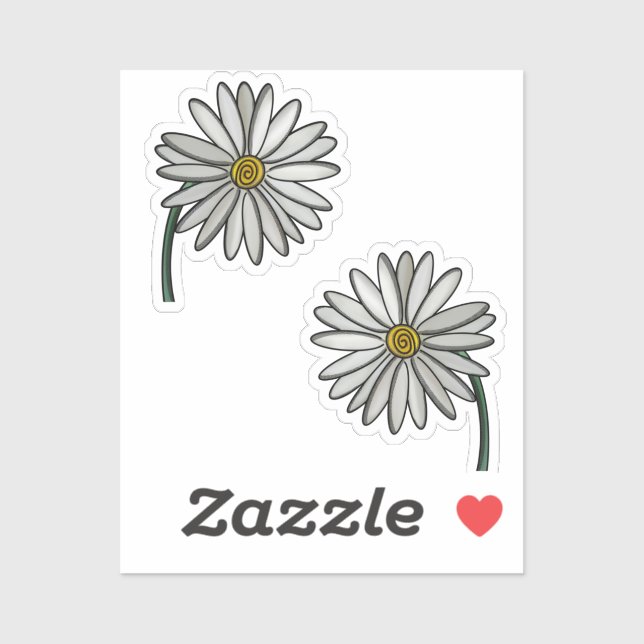 Sticker Simplement des marguerites (Feuille)