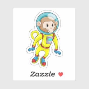 Sticker Singe en astronaute
