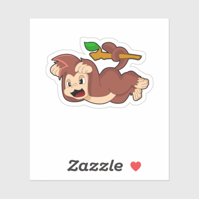 Sticker Singe rugissant (Feuille)