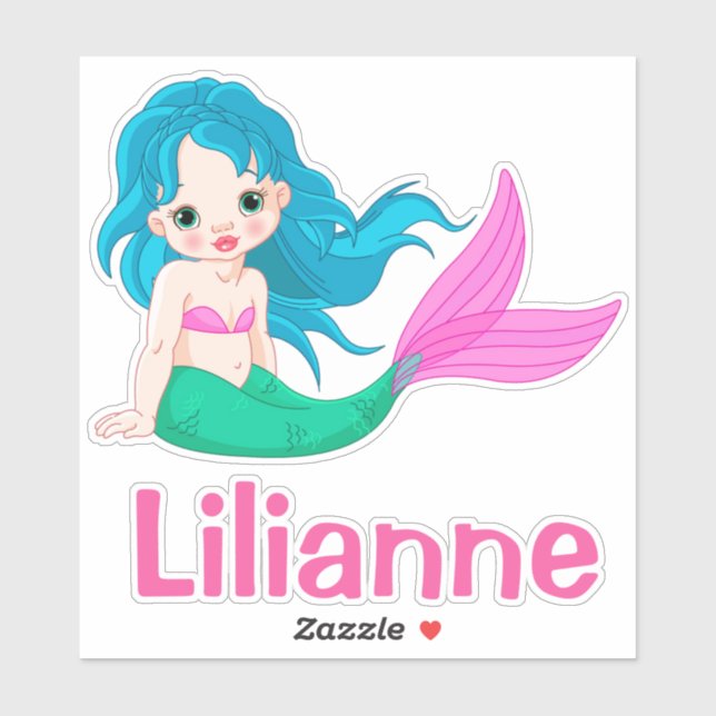 Sticker Sirène (Feuille)
