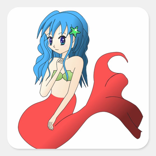 Sticker Sirène Anime (Devant)