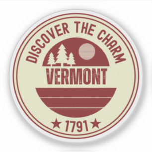 Sticker Sirop d'érable Vermont - VT Souvenir Cadeau