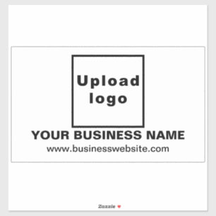 Sticker Site d'affaires sur blanc grand rectangle Vinyl