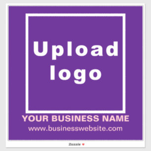 Sticker Site d'affaires sur violet grand Carré Vinyl