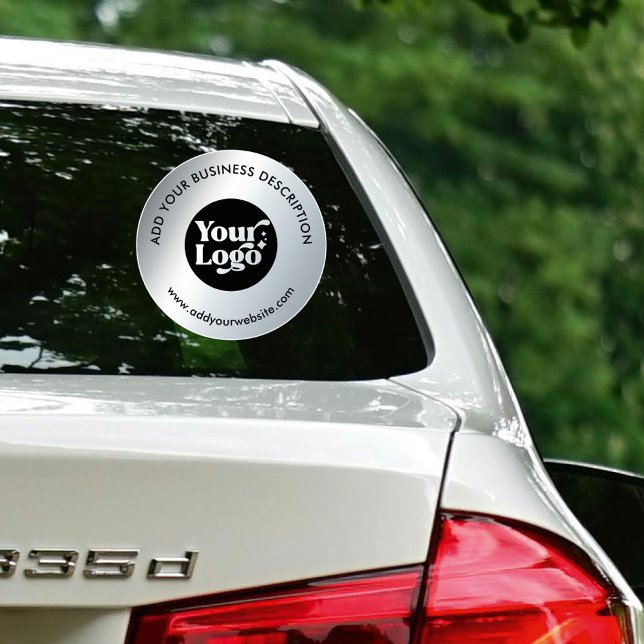 Sticker Site Web du logo de la marque Faux Silver (Créateur téléchargé)
