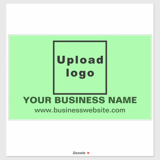 Sticker Site Web sur le grand rectangle vert clair Vinyl (Feuille)