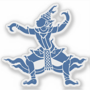 Sticker SIX Danseuse thaïlandaise ⚠ Thaïlande ⚠
