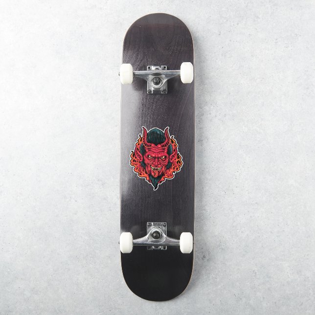 Sticker Skateboard Red Devil (Skateboard)