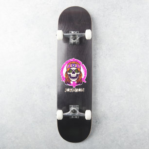 Sticker Skateboard SKULL HIPPY