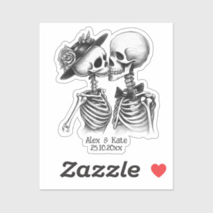 Sticker Skeleton Couple