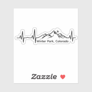 Sticker Ski au rythme cardiaque de Winter Park