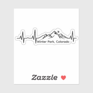 Sticker Ski au rythme cardiaque de Winter Park