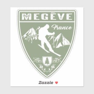 Sticker Ski Megeve France