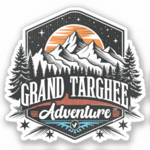 Sticker Ski Retro Grand Targhee