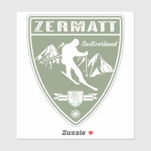 Sticker Ski Zermatt Suisse