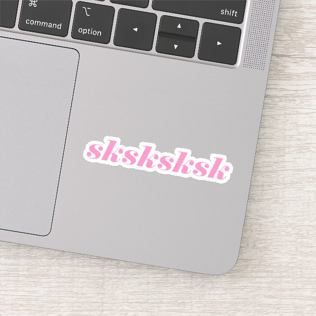 Sticker Sksksksksksksksksk rose mignon (Détail)