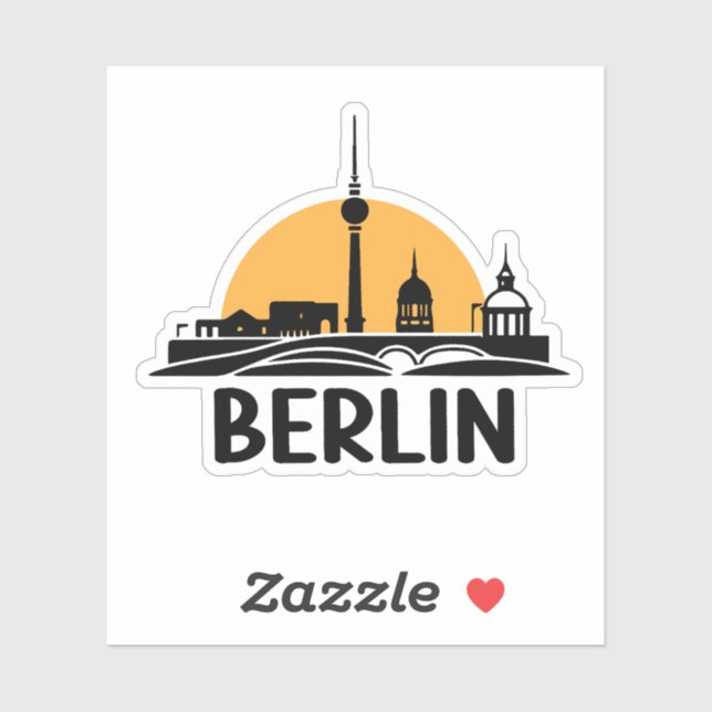 Sticker skyline berlin (Feuille)