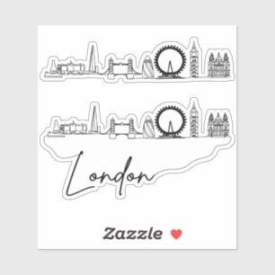 Sticker Skyline London City