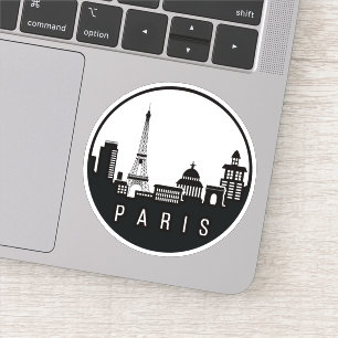 Sticker Skyline Paris City