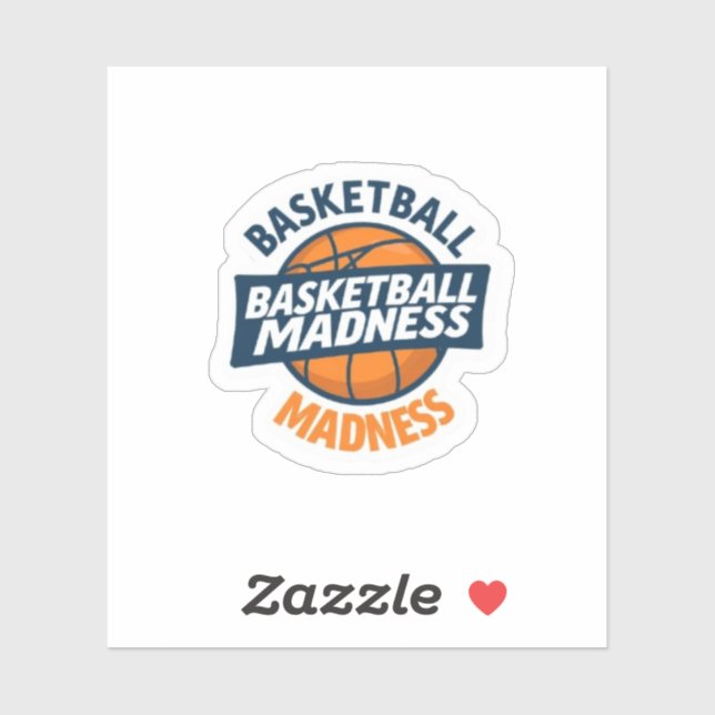 Sticker Slam Dunk Basketball Madness Game Day Vinyl (Feuille)