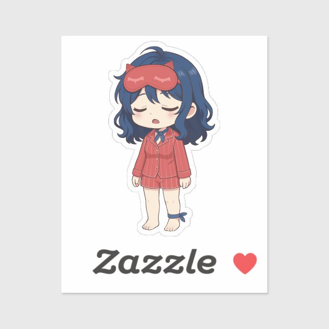 Sticker Sleeper Mita Chibi Miside Game Art (Feuille)