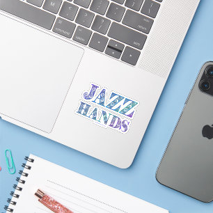 Sticker SlipperyJoe's artistique Jazz Hands couleurs vives