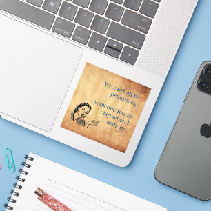 Sticker SlipperyJoe's Princess clap marchant drôle les ann