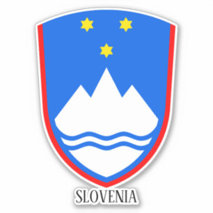 Sticker Slovénie Armoiries Nationales Patriotique