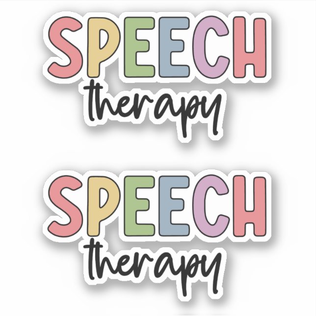 Sticker SLP Discours Thérapie Discours Pathologie Étudiant (Devant)