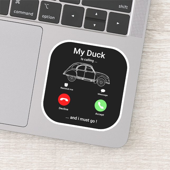 Sticker Smartphone 2CV Deux Chevaux drôle (Détail)