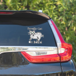 Sticker Smelly Chat à bord de l'Humour de Farting amusant