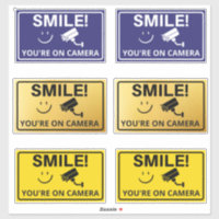 Smile You're On Camera Sign, Vidéo Surveillance S