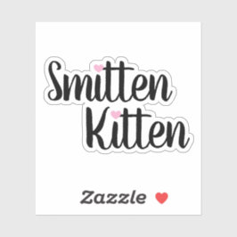 Sticker Smitten Kitten Cute Valentine