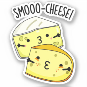 Sticker Smoo-cheese Funny Cheese Pun