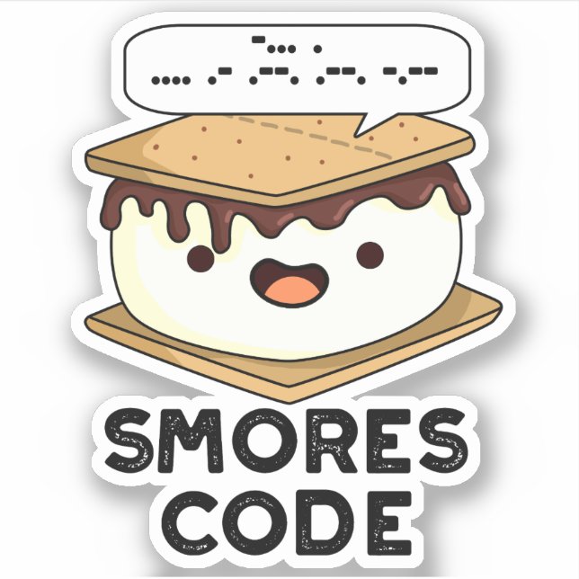 Sticker Smores Code Funny Food Pun (Devant)